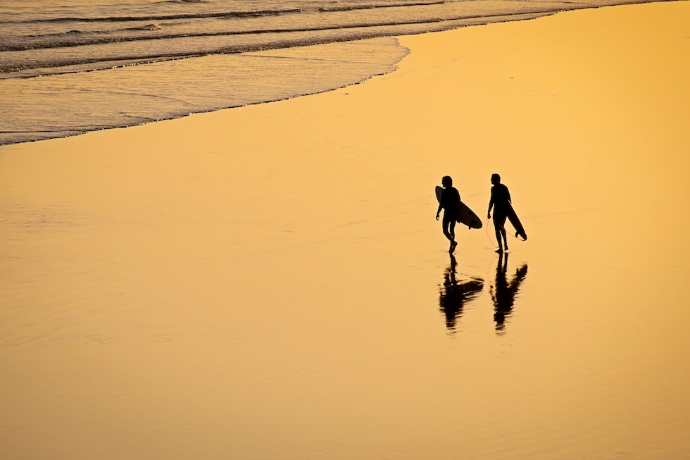 Strandliv og surfing langs den Afrikanske Atlanterhavskysten