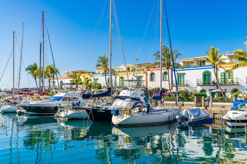 Hyggelige Puerto de Mogan på sørvestsiden av Gran Canaria
